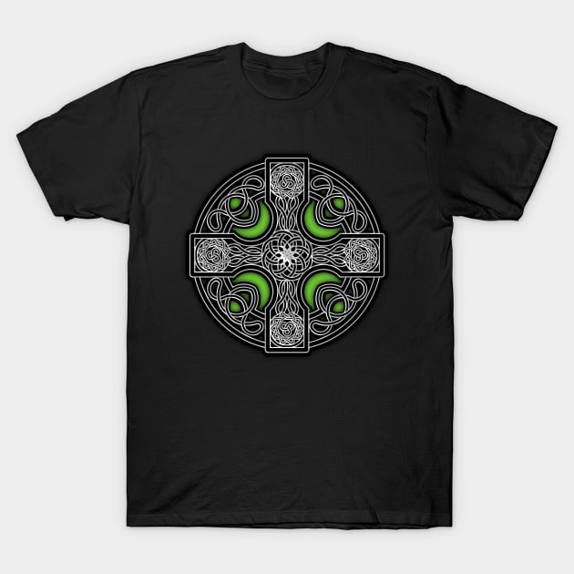 Green Celtic cross T-Shirt by PedroVale